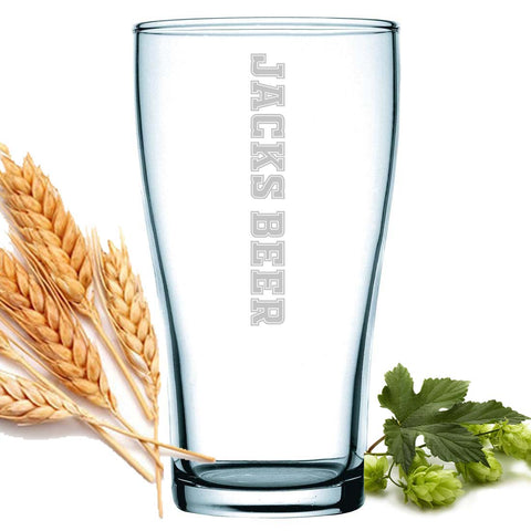 Personalised Engraved Beer Glass 285ml