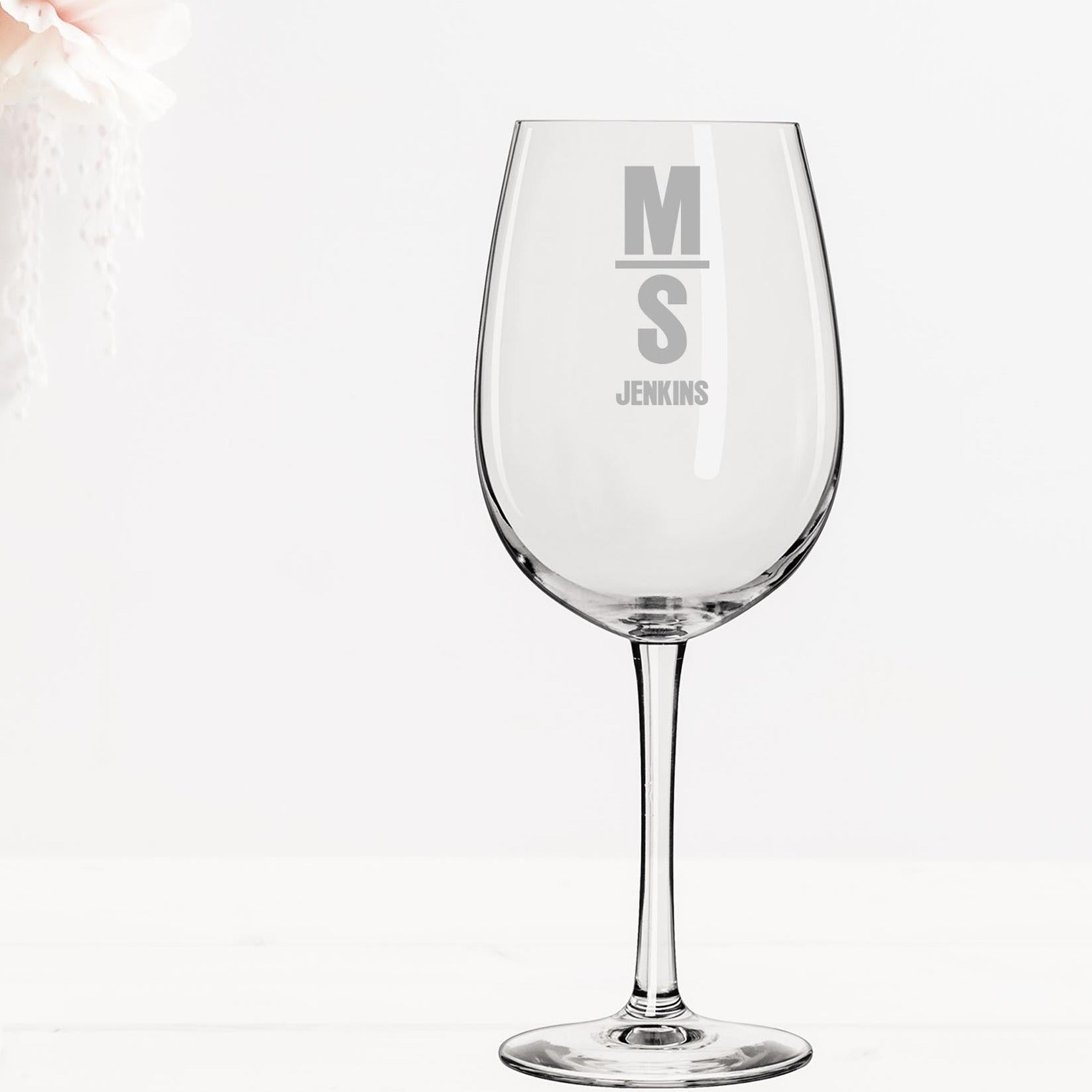 personalised champagne glass