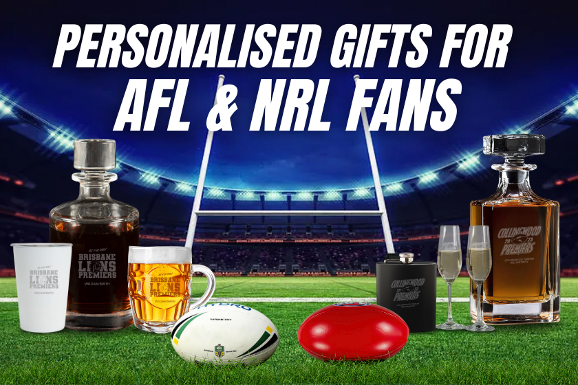 Tackle the Gift Game : Personalised Touchdowns for AFL and NRL Fans!