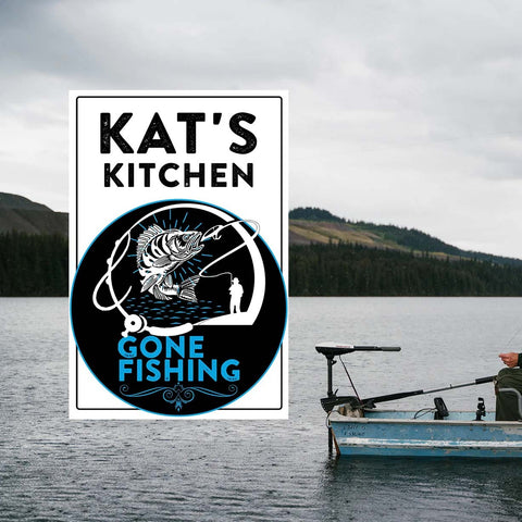 mancave fishing sign