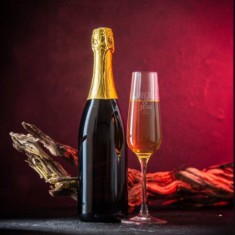personalised champagne flute