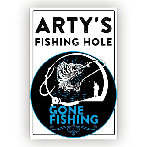mancave fishing sign