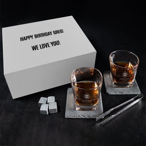 Prestige Monogram Personalised Empire Whiskey Glasses Set