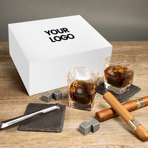 Prestige Monogram Personalised Empire Whiskey Glasses Set