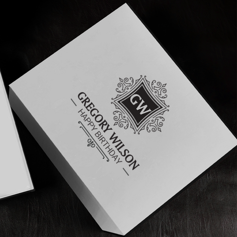 Prestige Monogram Personalised Empire Whiskey Glasses Set