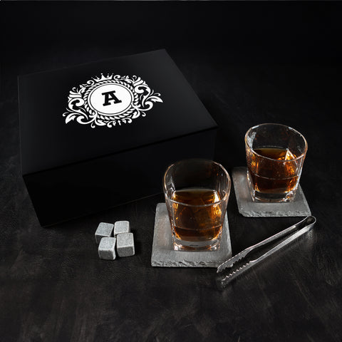 Crown Personalised Empire Whiskey Glasses Set