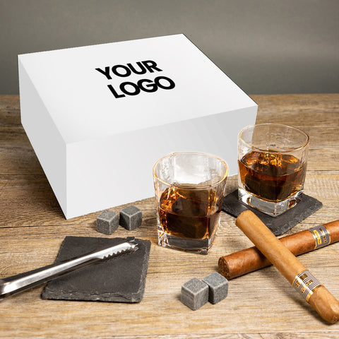 Merry Christmas Tree Personalised Empire Whiskey Glasses Set