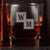 personalised two square initials engraved whiskey glass