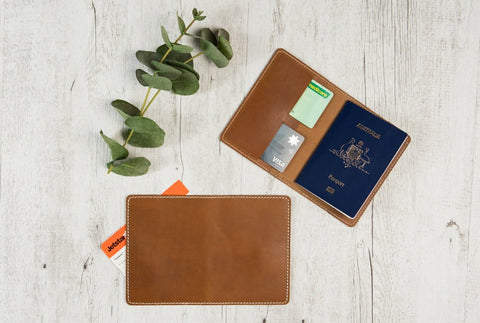 leather passport cover