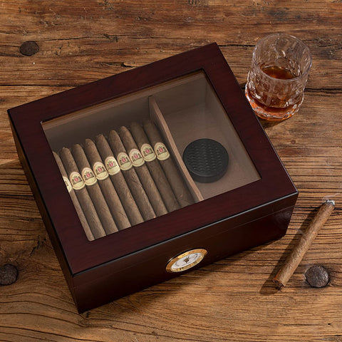 personalised engraved cigar humidor