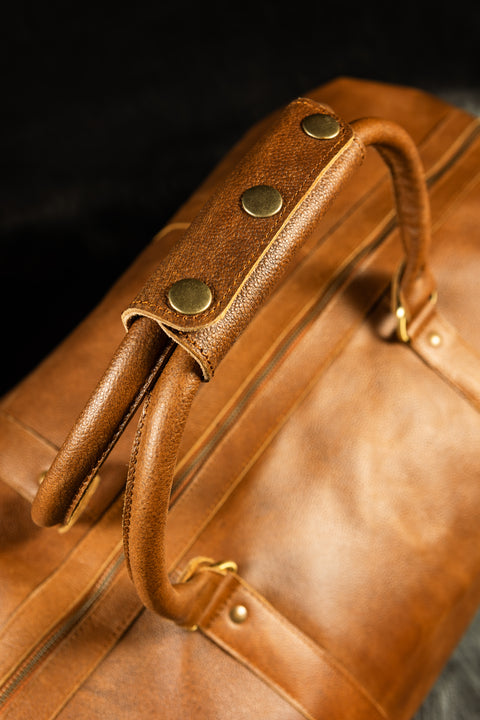 leather overnight bag