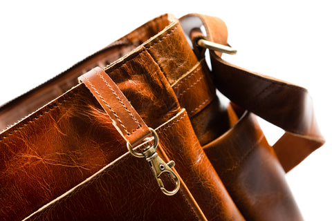 Leather Messenger Bag