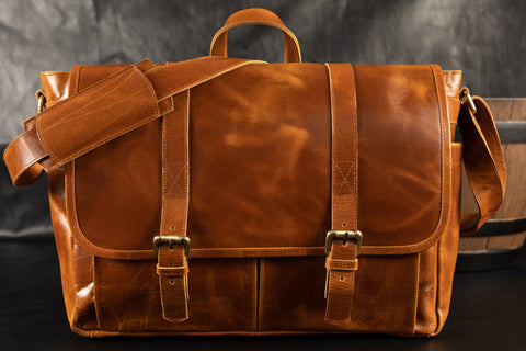 Leather Messenger Bag