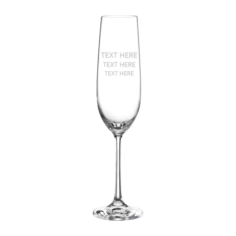 personalised champagne flute