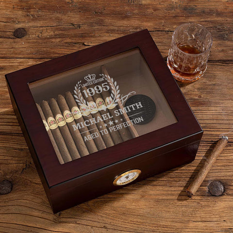 personalised cigar humidor