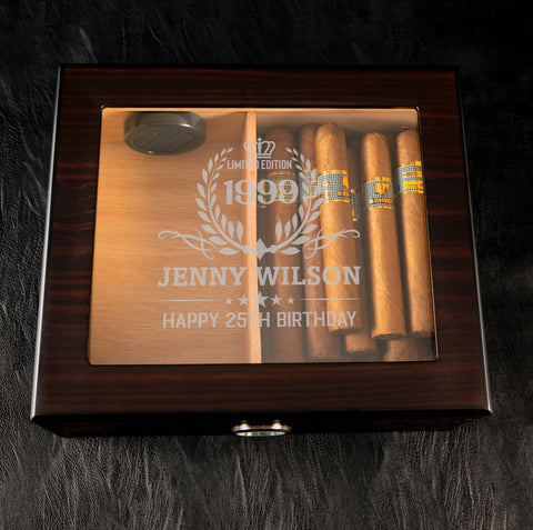 personalised cigar humidor