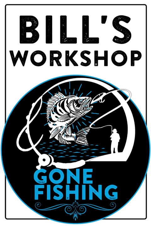 mancave fishing sign