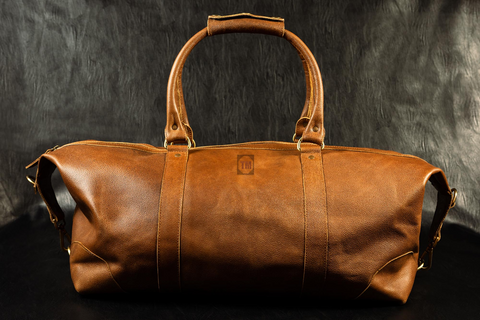 leather overnight bag