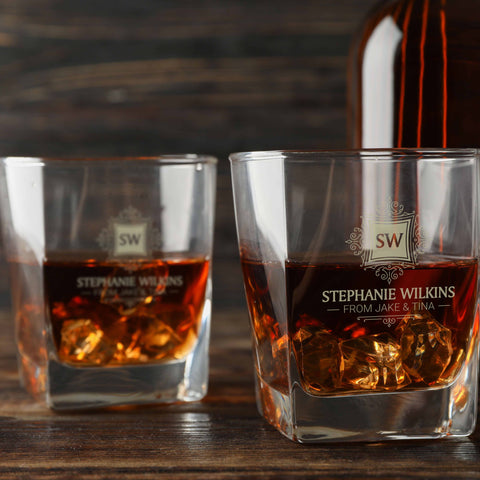 whiskey glasses set