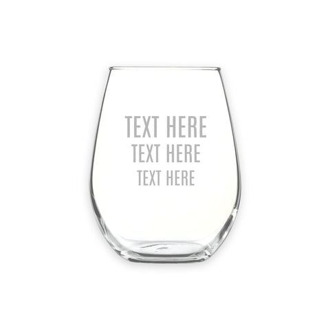 personalised wine glass