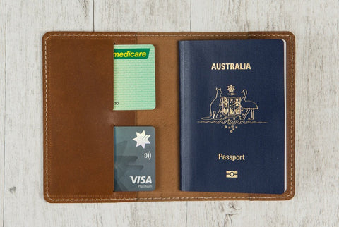 leather passport cover